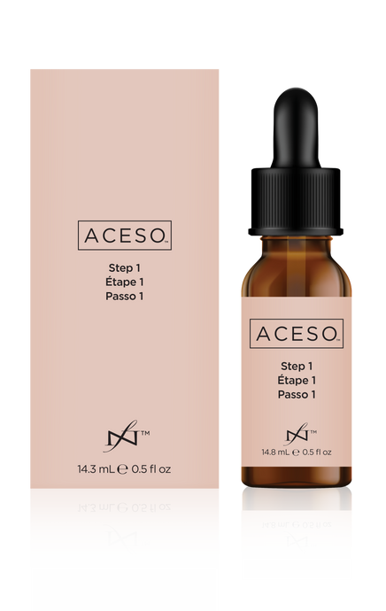 Famouns Names Aceso Step One 14.8ml; Powered By Natural Bio-Actives.