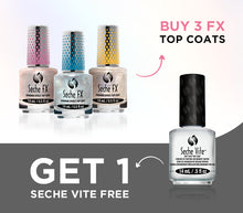 Load image into Gallery viewer, Buy 3 FX Top Coats, Get 1 Seche Vite FREE
